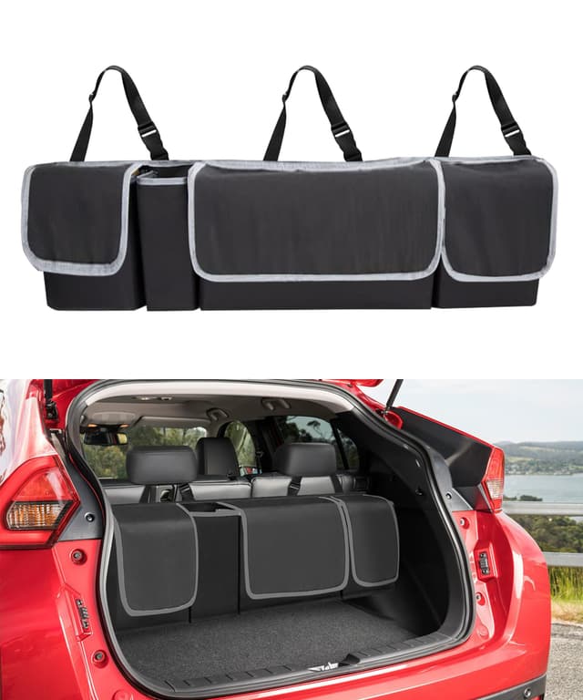 🚗🌟 Flaconi Auto Organizer Kofferraum - Wasserdichte Faltbare Kofferraumtasche