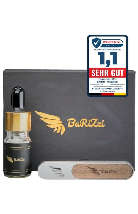 BaRiZzi Oud Autoparfum I Autoduft I Auto Lufterfrischer I Car Diffuser I Car Perfume (Oud Passione, Grau)