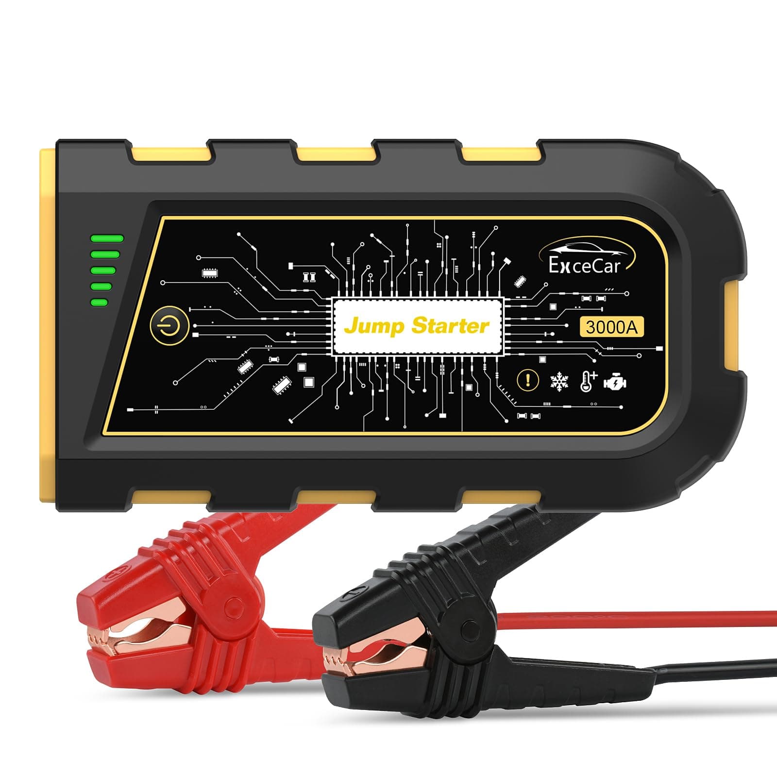 🚗 3000A Auto Starthilfe Powerbank für Notstart bei 8.0L Benzin- und 6.5L Dieselmotoren 🚗