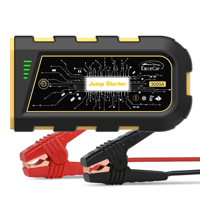 🚗 3000A Auto Starthilfe Powerbank für Notstart bei 8.0L Benzin- und 6.5L Dieselmotoren 🚗