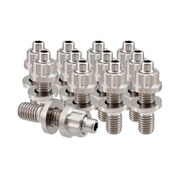 RISON-Titanium 12 Set Titan Stehbolzen für Auspuffkrümmer M8 M10 🚗