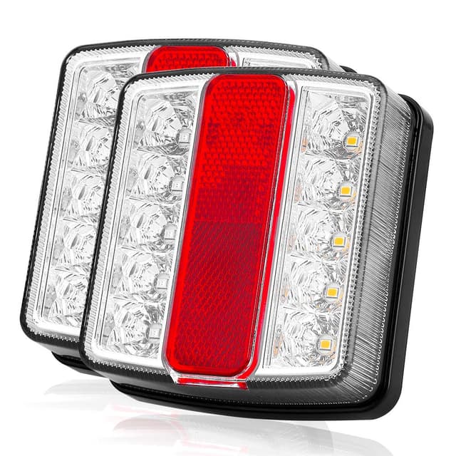 🚗⚡ Uten Anhänger Rücklicht Set | Magnetisches Rücklicht Set | Inklusive 7,5m Kabel | 7-polig 12V | 5 Funktionen