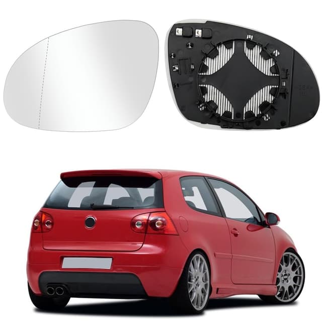 Spiegelglas Heizbar Passend für VW Passat B6 07-11 / Golf MK5 03-08 / Jetta 5 06-11 🚗🔥