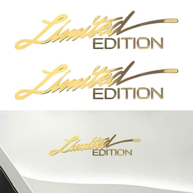 🚗🌟Flaconi 2PCS Auto Aufkleber Limited Edition in Gold 🌟🚗