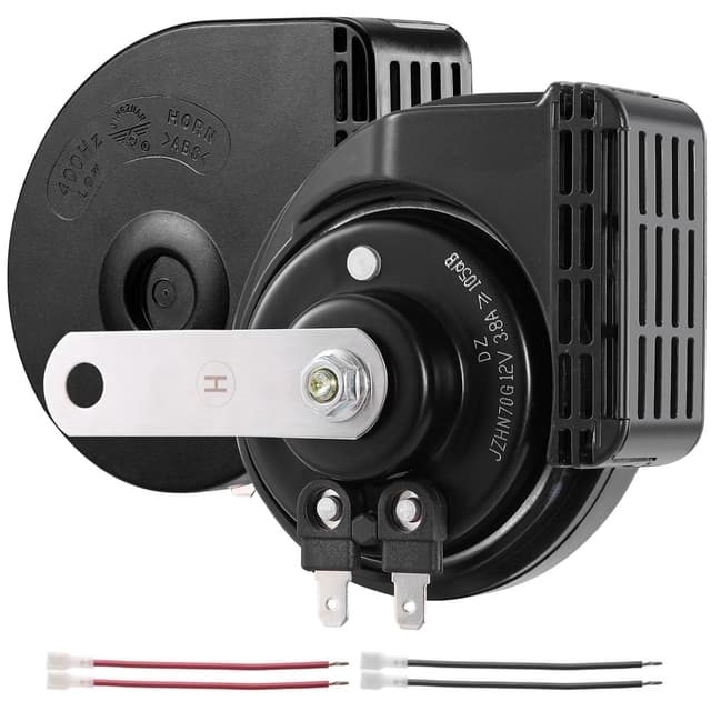 🚗🔊 Rupse Hupe Autohupe Laut Air Horn Signalhorn mit Wasserdichte Abdeckung für 12v Pkw Lkw Wohnmobile Motorräder Schiffe E-Bikes,2 Stück