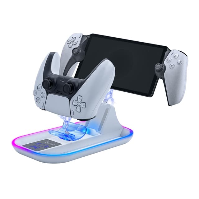 🎮🌈 Mcbazel Ladestation für PS Portal Remote Player/PS5 Controller mit RGB-Licht