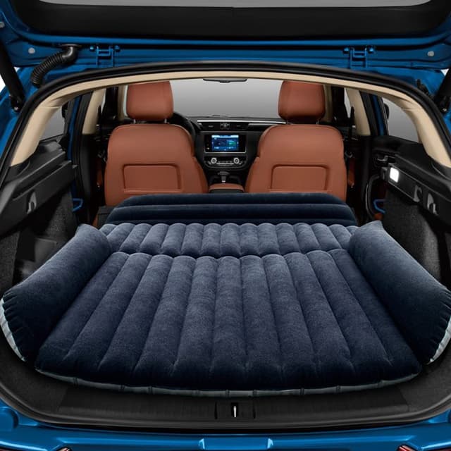 HAOYAO Auto Matratze mit Luftpumpe für Outdoor Camping Traveling Blau 🚗💤