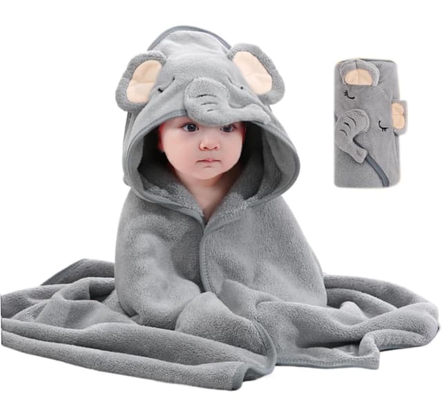 BOBOZHONG Baby Handtuch Kapuze 80x80cm 🛁👶