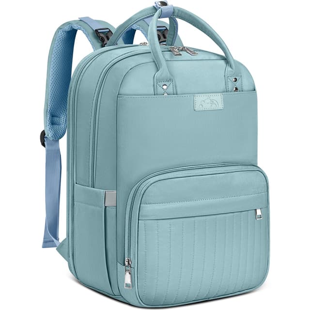 👶 RAINSMORE Baby Wickelrucksack Groß Wickeltasche Rucksack mit Kinderwagengurten und Wickelunterlage Blau 👶