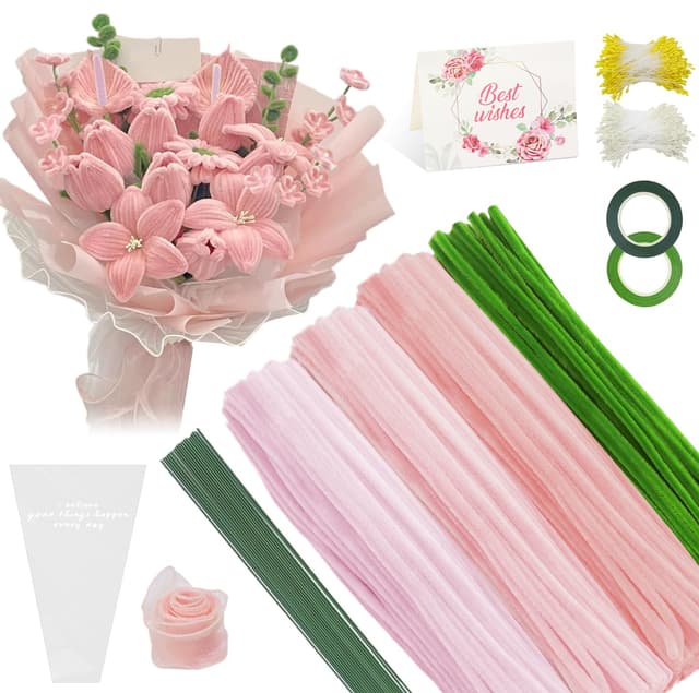 YSUVIN Pfeifenreiniger Blumen Set 785 Stück 🌸🌿