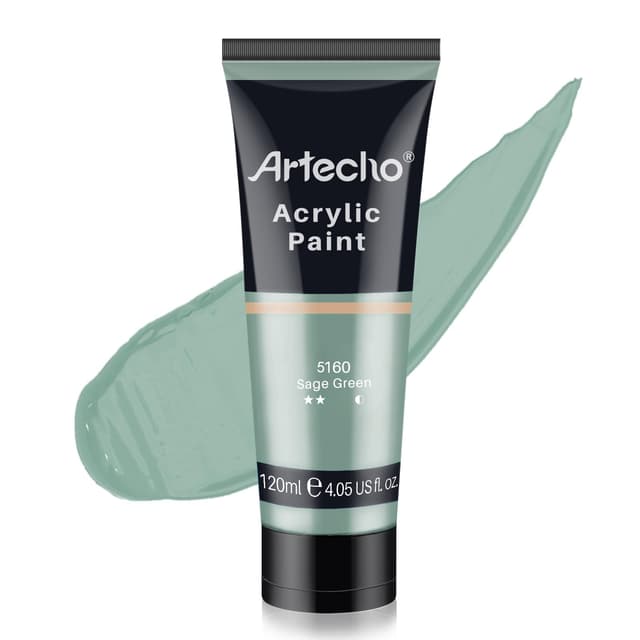 🎨 Artecho Acrylfarbe Salbei Grün 120 ml 🖌️