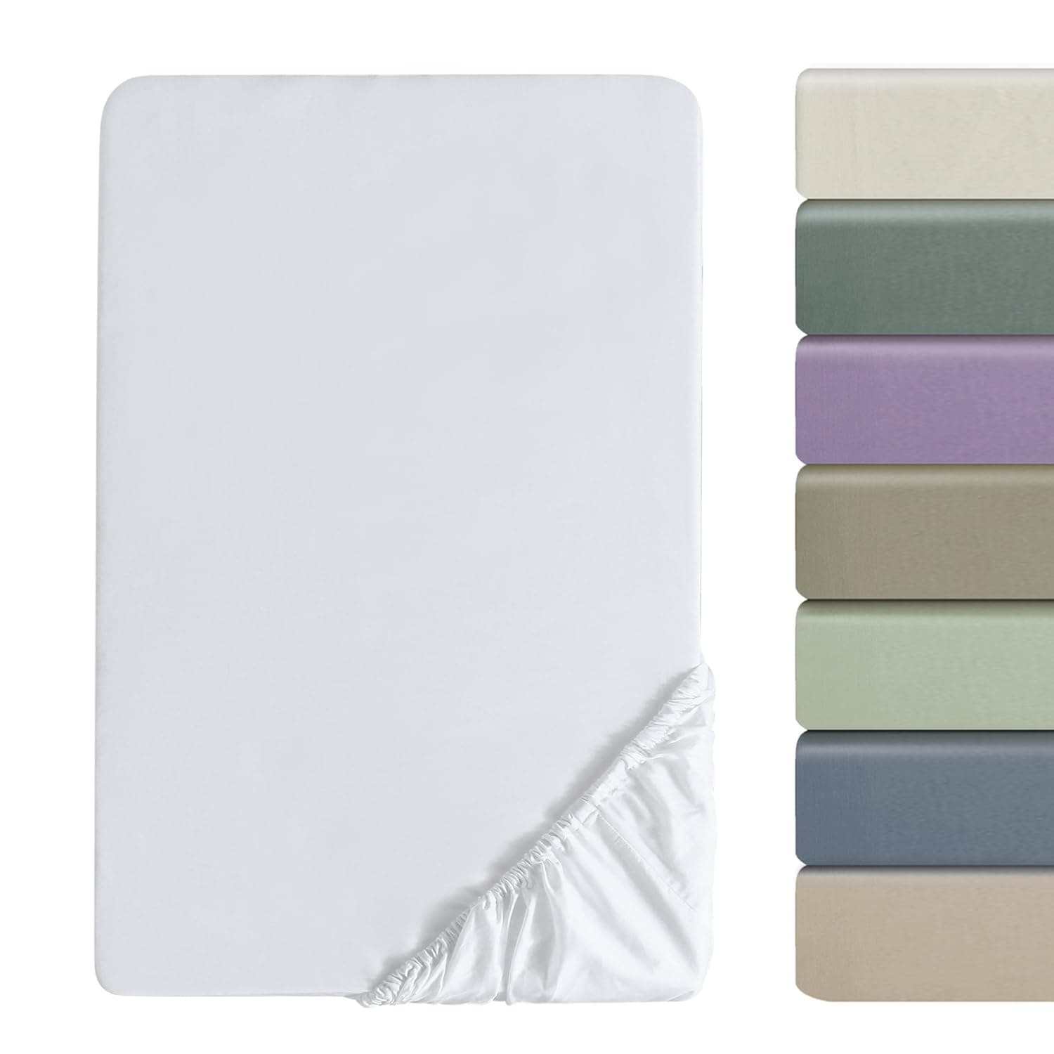 🛏️ SOULFUL Satin Spannbettlaken 160x200cm 100% Langstapel-Baumwolle