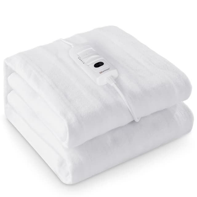 Warmrest Wärmeunterbett 𝟏𝟓𝟎 𝐱 𝟖𝟎𝐜𝐦 mit Abschaltautomatik - Weiß 80x150cm