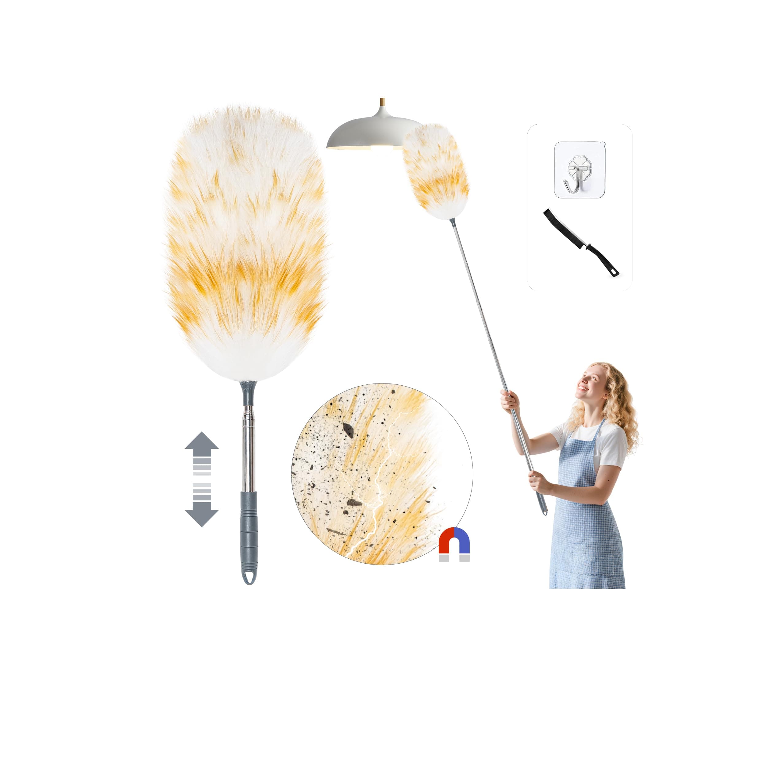 🌟 Angebotsdeal: Hochwertiger Lammwolle Staubwedel Teleskop 🌟