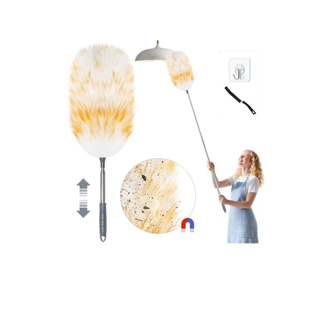 🌟 Angebotsdeal: Hochwertiger Lammwolle Staubwedel Teleskop 🌟
