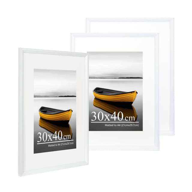 Baoee Weiß Bilderrahmen 30×40cm 3er Set 🖼️