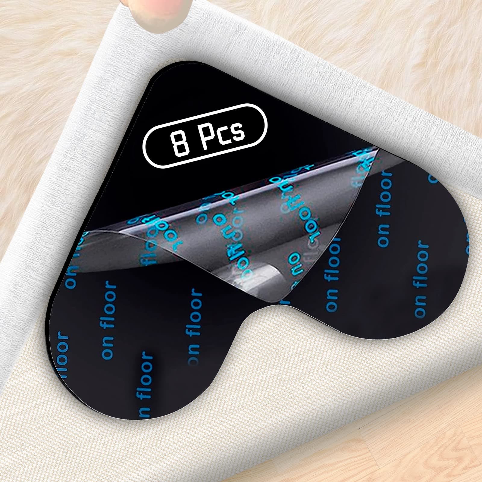 🌟 Super Deal! Banpa Antirutschmatte für Teppich, 8 Stück Dunkelbraun-8