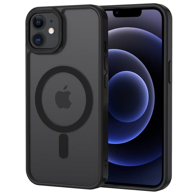 📱🔒 XTCASE Magnetisch Hülle für iPhone 12/12 Pro + Magsafe - Schwarz