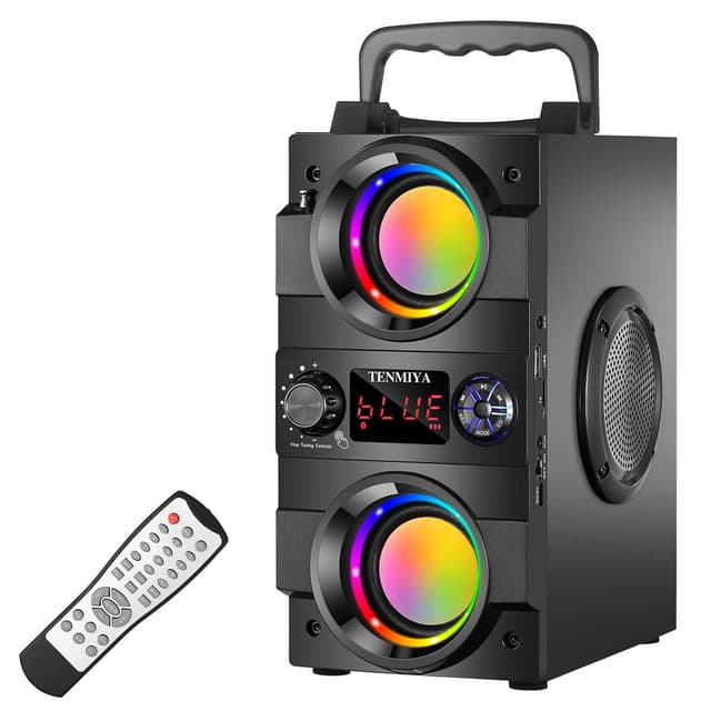 TENMIYA A23 Bluetooth-Lautsprecher mit Doppelbass und Beleuchtung 🎵🔊