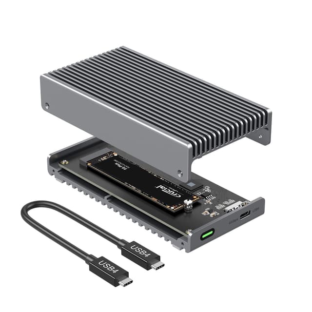 Qwiizlab Lüfterloses 40 Gbit/s USB4 Thunderbolt Externes SSD-Gehäuse 🚀