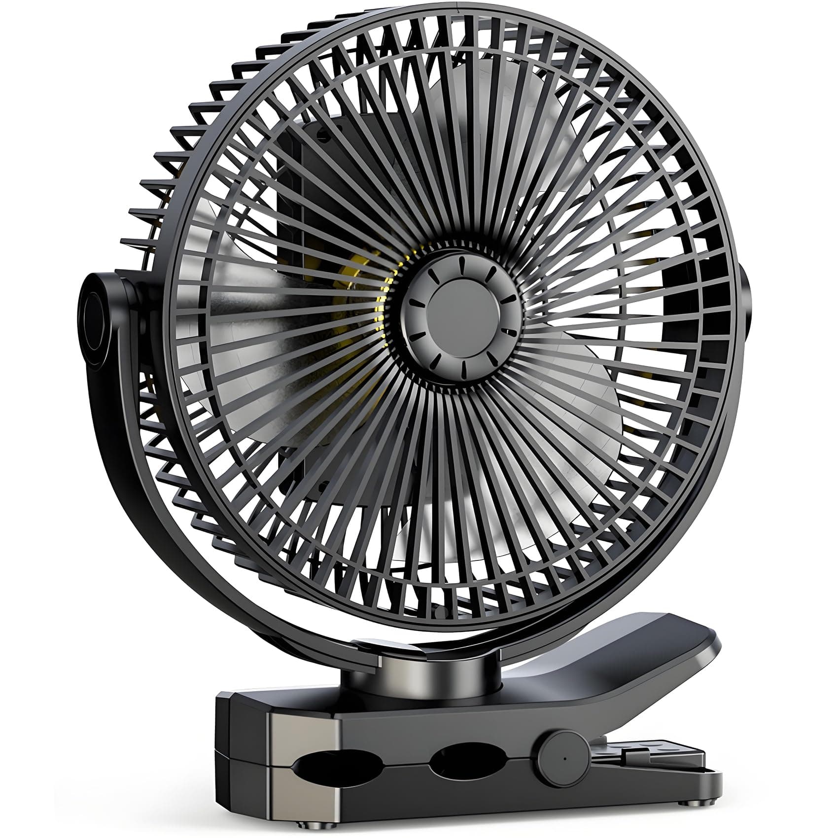 🌬️ GOBRILLFUN 8,2 Zoll Clip Ventilator Akku mit 12000-mAh, 4 Geschwindigkeiten