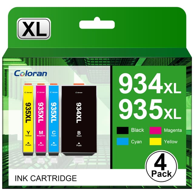 🖨️🌈 Coloran 934 935 XL Multipack Druckerpatronen - Kompatibel für HP 934XL 935XL - HP Officejet Pro 6830