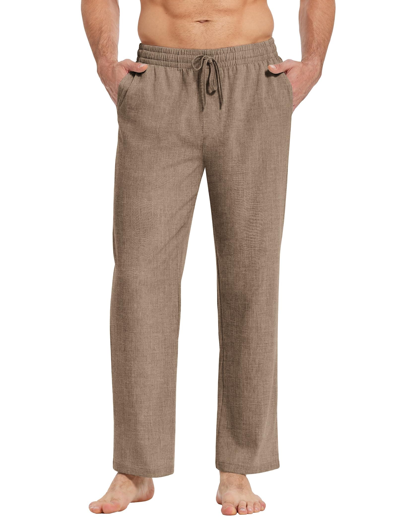 COOFANDY Herren Hose mit Kordelzug 😎 Leichte Sommerhose 🌞 Freizeithose