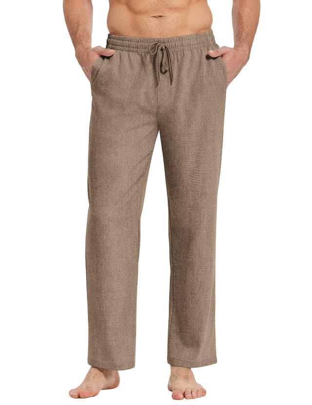 COOFANDY Herren Hose mit Kordelzug 😎 Leichte Sommerhose 🌞 Freizeithose