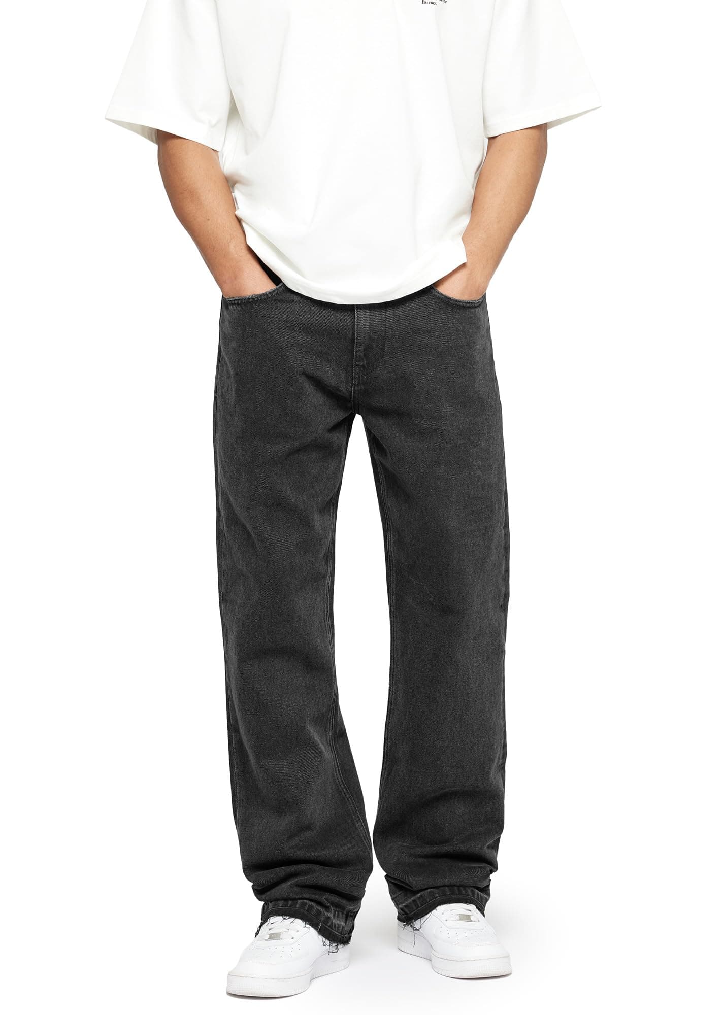👖 Burocs Open Hem Jeans 34W / 32L Schwarz - Nur 23.99€!
