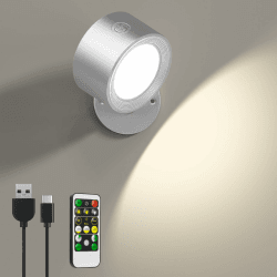 LED Wandleuchte Innen, 1 Stück Akku Wandlampe 🌟 Fernbedienung 🌙 3 Farbmodi