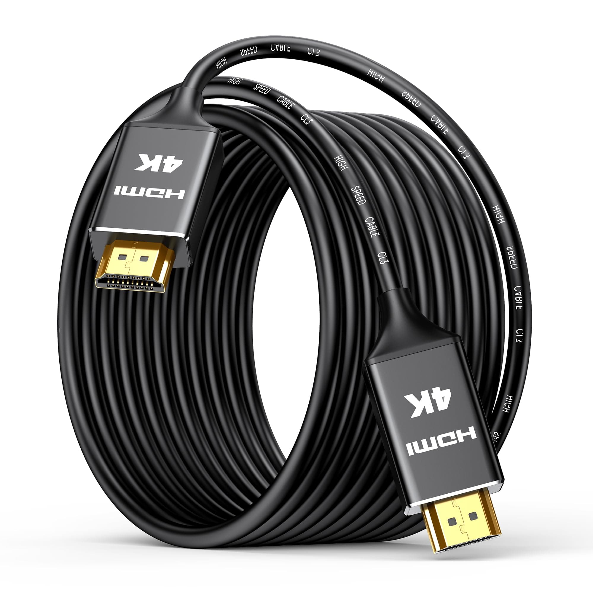 Highwings Lange 4K HDMI Kabel 15Meter 🌟 HD Shielded Cord 📺