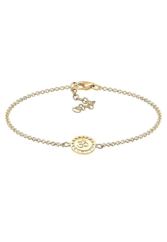 🌟 Elli Damen-Armband Om Symbolschmuck 925 Silber - 0203953115_18 18 Zentimeter 🌟