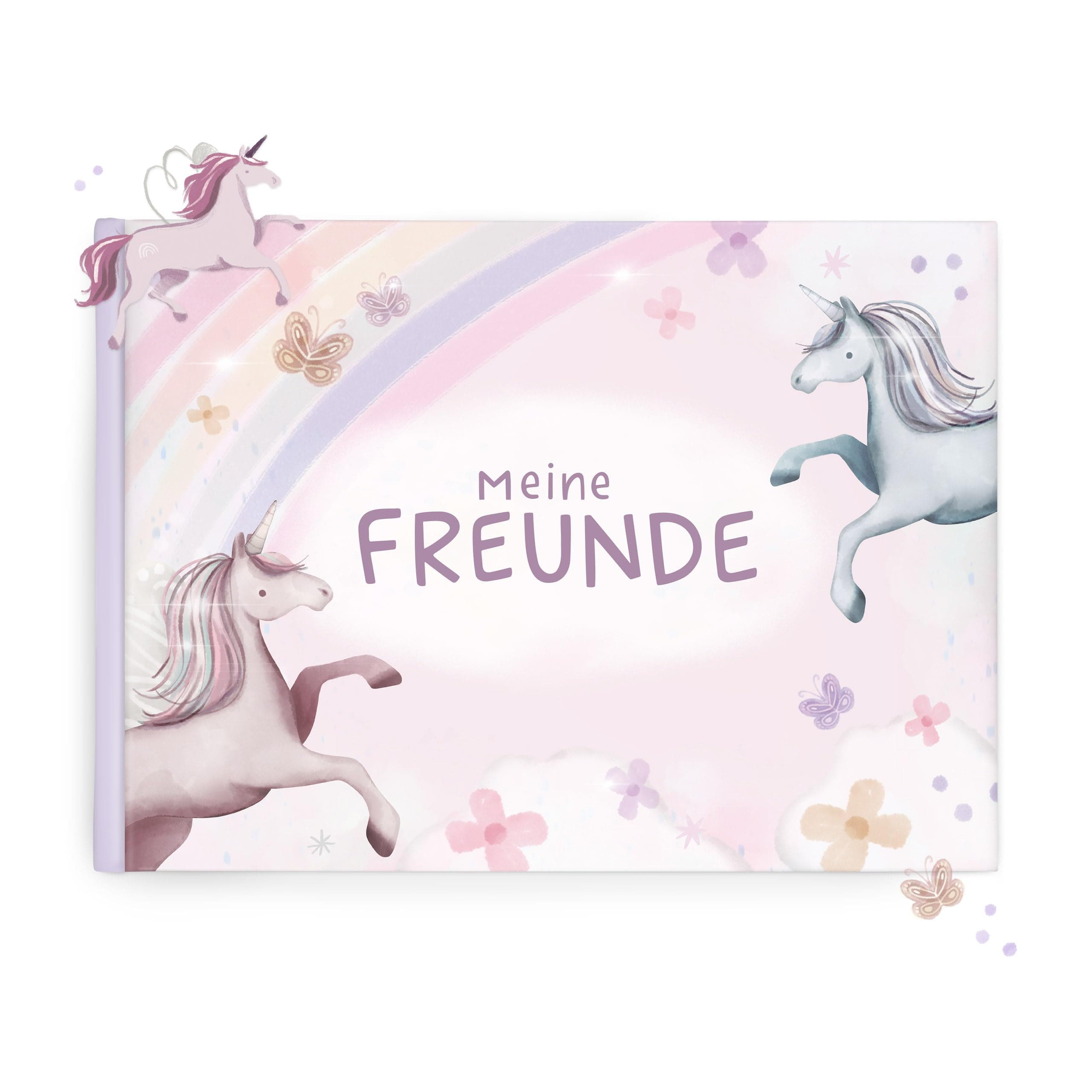mintkind Schulfreundebuch Einhorn 🦄 – Freundebuch für Mädchen mit 30 Einträgen, Extras & liebevollem Design Schulstart
