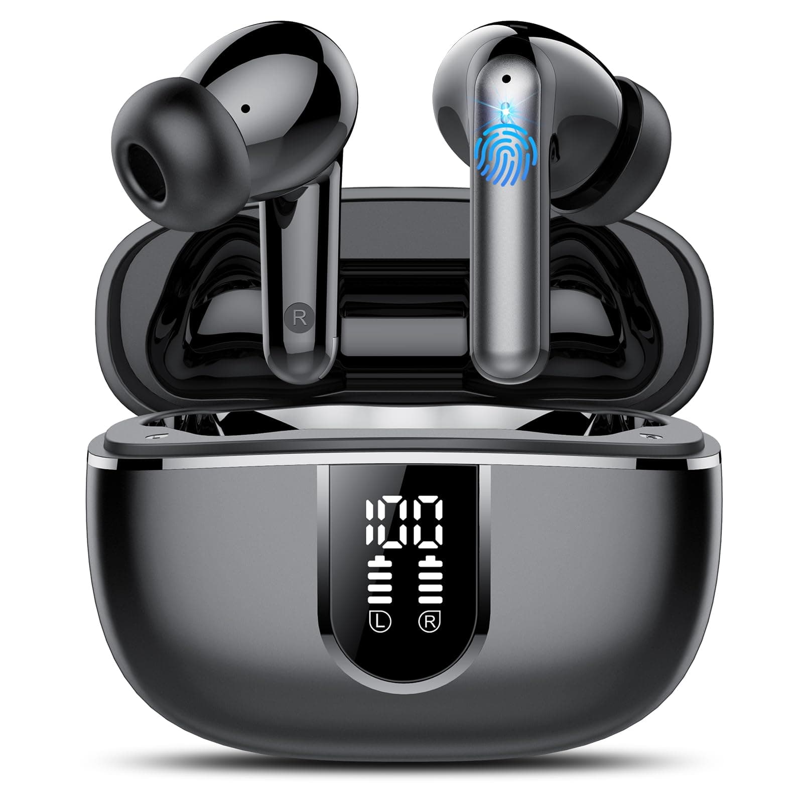 🎧 Bluetooth Kopfhörer - Kabellos, ENC Noise Cancelling, IP7 Wasserdicht
