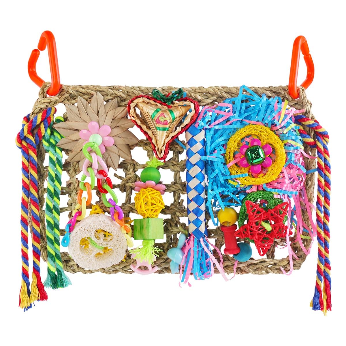 🐦🌿 Pethee Wellensittich Spielzeug Vogelspielzeug Futterwand 🌈