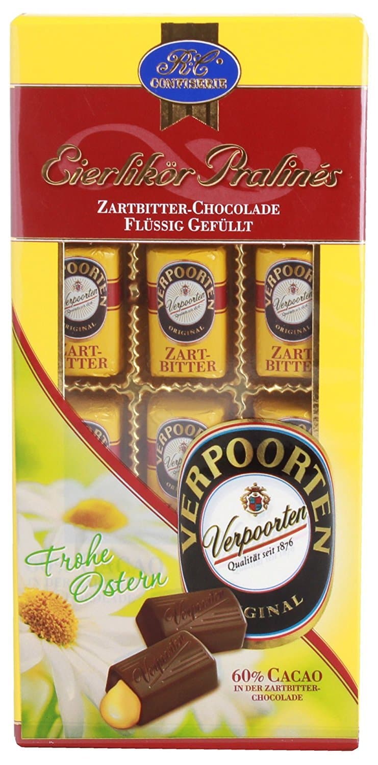 🍫🎁 Verpoorten-Pralinés Zartbitter in Osterfolie 120g | Alkoholhaltig