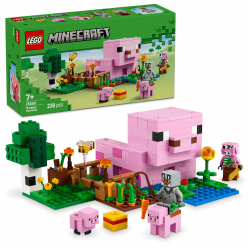 🧱🐷🐝 LEGO Minecraft Das Babyschwein-Haus 🧟‍♂️ - Interaktives Spielzeug für Kinder ab 7 Jahren Angebot bei HelloDeals
