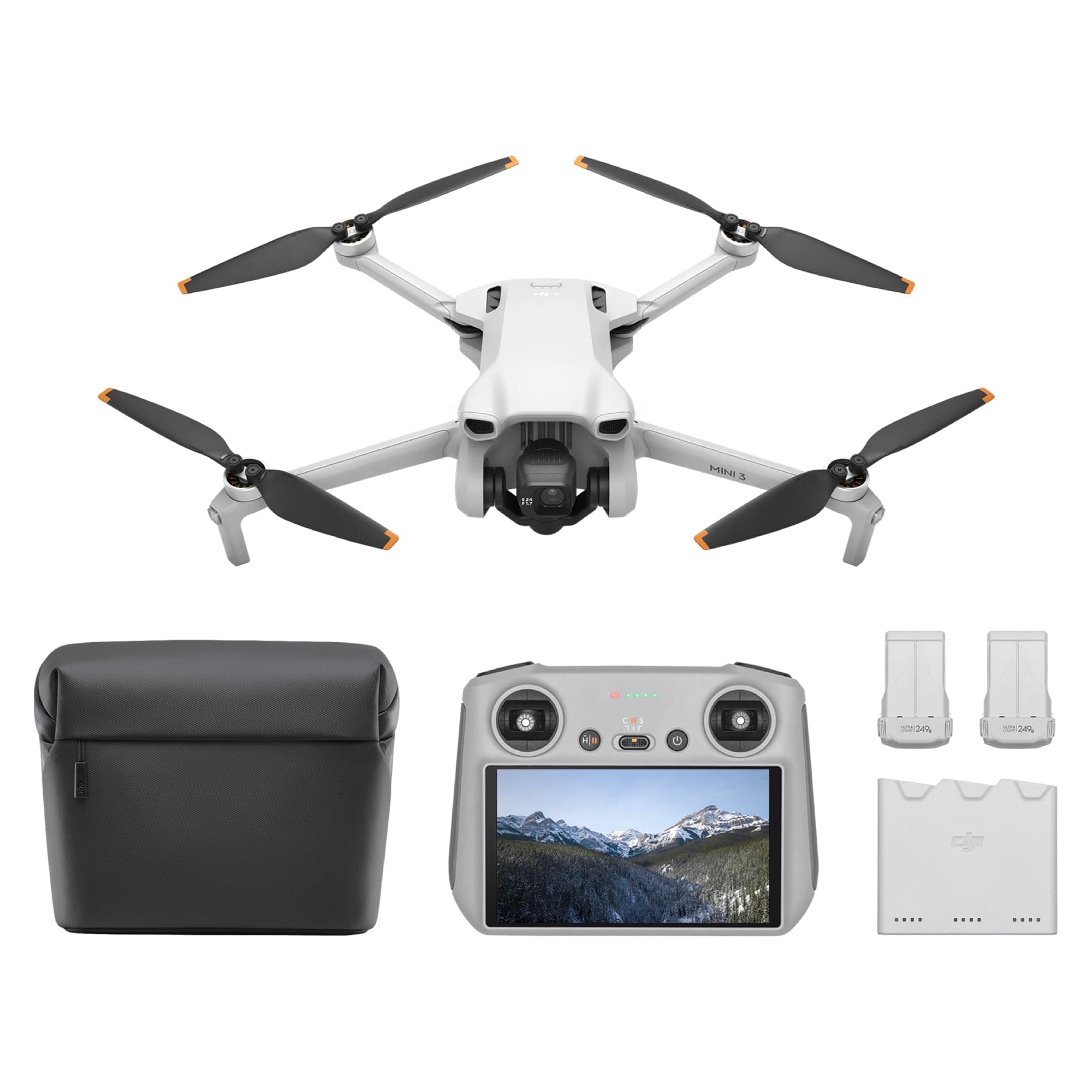 DJI Mini 3 Fly More Combo (DJI RC) – Leichte und faltbare Mini-Kameradrohne mit 4K HDR-Video 🚁📸