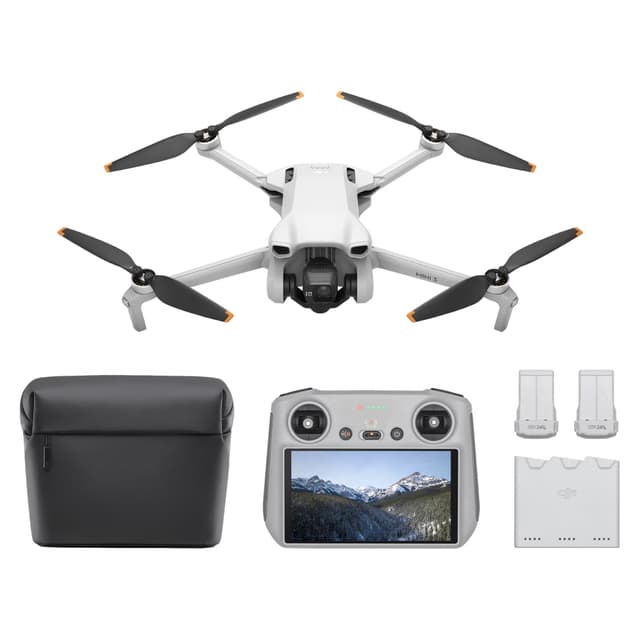 DJI Mini 3 Fly More Combo (DJI RC) – Leichte und faltbare Mini-Kameradrohne mit 4K HDR-Video 🚁📸