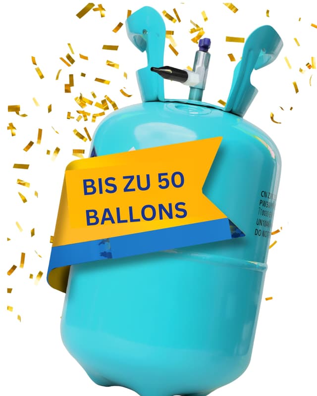 Ballongas [für 50 Luftballons] – Helium Balloon Gas für unvergessliche Partys 🎈