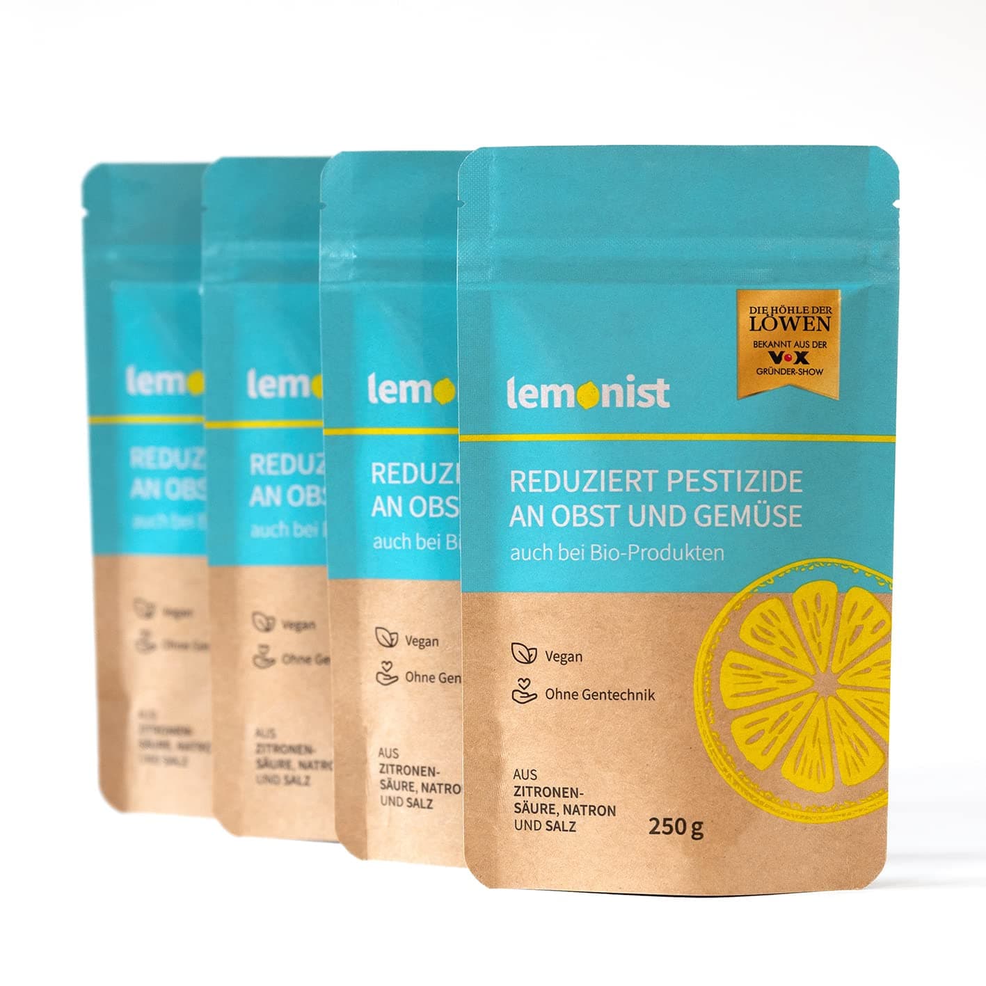 🍋🌱 lemonist Obst- und Gemüsereiniger, 1000g | Veganer Pestizid-Reduzierer
