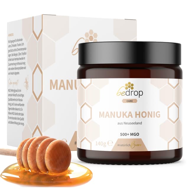 Angebot: bedrop Manuka Honig MGO 500+ 140g XXL Glas 🍯🐝