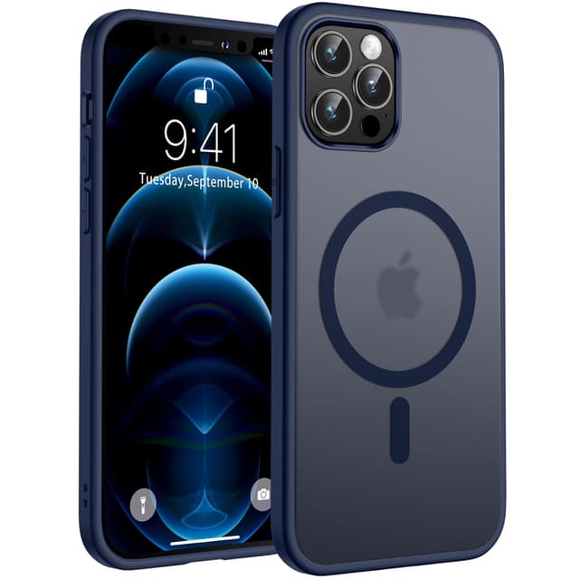 TOCOL iPhone 12 Pro Hülle für Magsafe 🔵 Stoßfest & Anti-Fingerabdruck 🔵 Matt & Magnetisch
