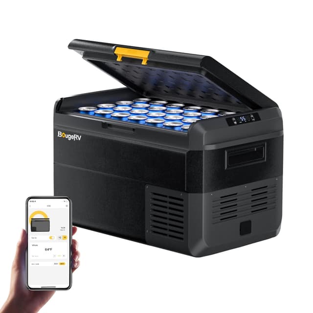 BougeRV CRS 40L Kompressor Kühlbox 12V/24V 230V mit APP Steuerung 🌟