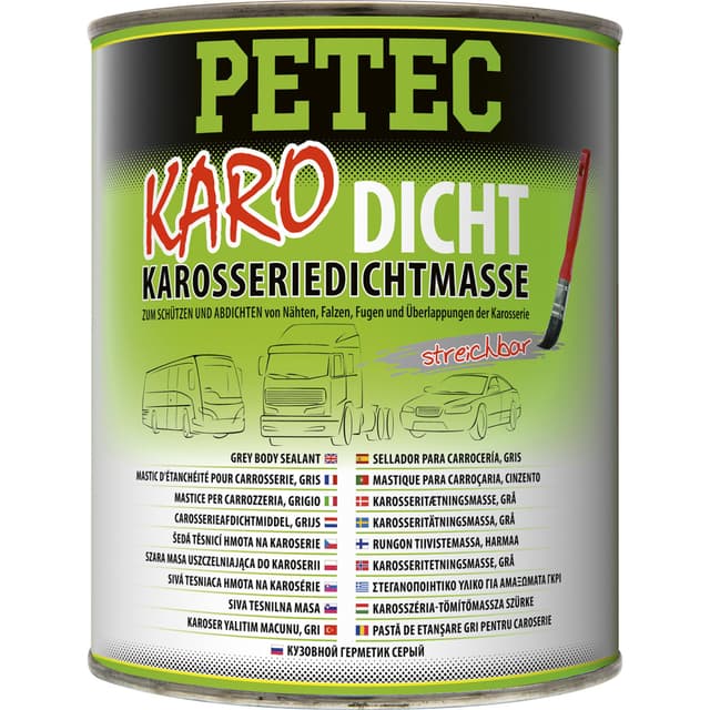 PETEC Karo-Dicht Karosseriedichtmasse grau 1000 g Dose 🚗