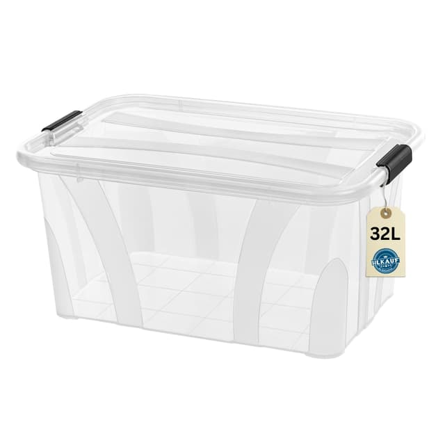🌟 Aufbewahrungsboxen mit Deckel - Vielseitige Kapazität (7–80 Liter)