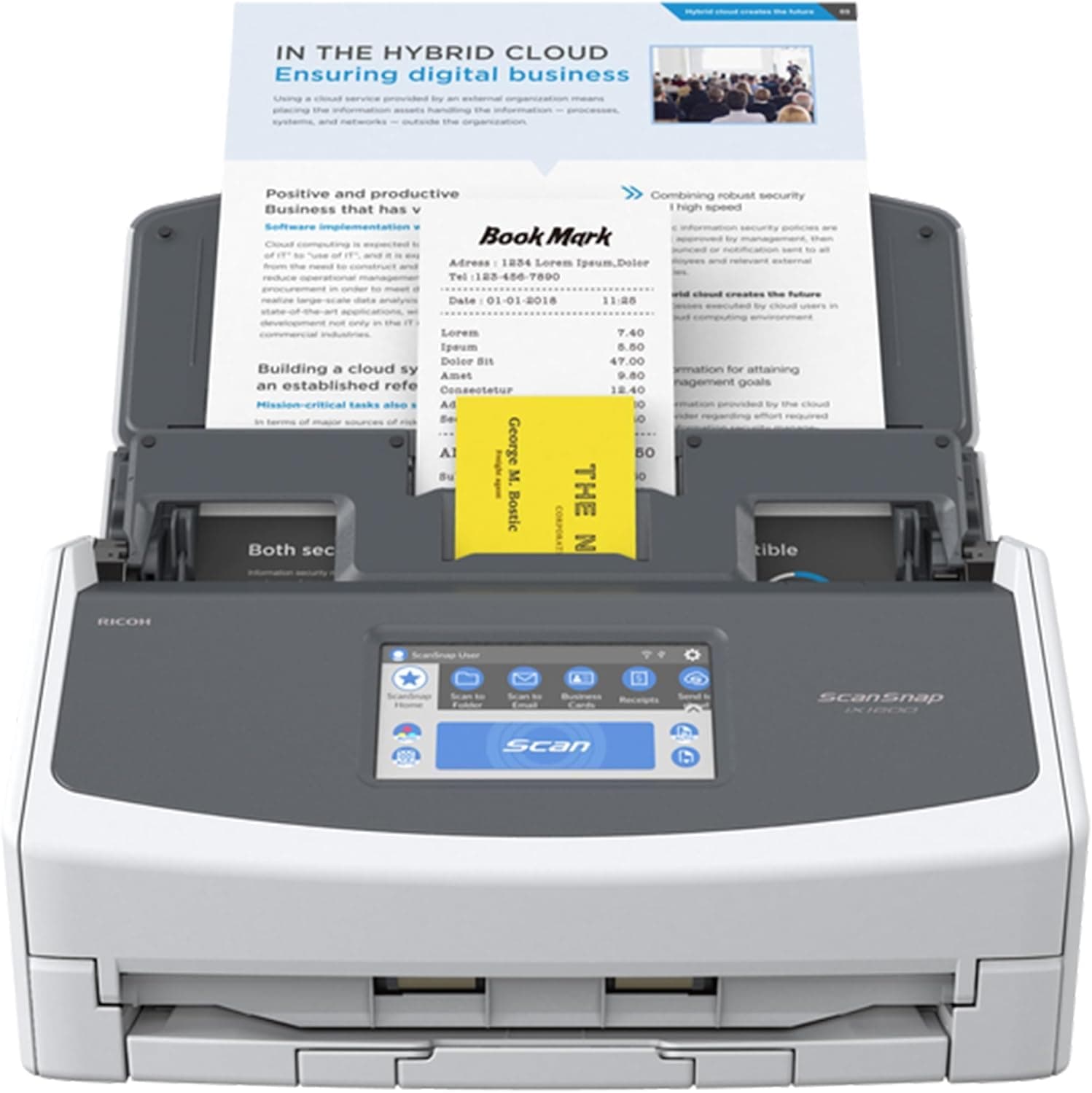 🌟 Tolles Angebot! iX1600 ScanSnap Scanner (Weiß) - A4, A5, A6, B5, B6, Visitenkarte, Postkarte