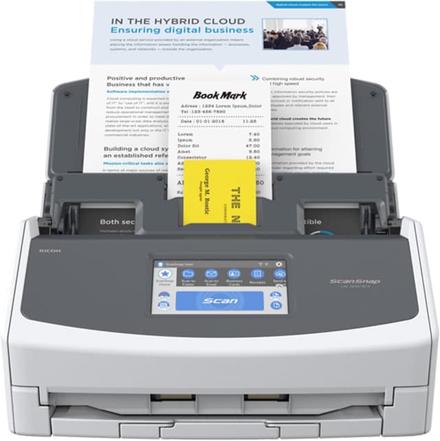 🌟 Tolles Angebot! iX1600 ScanSnap Scanner (Weiß) - A4, A5, A6, B5, B6, Visitenkarte, Postkarte