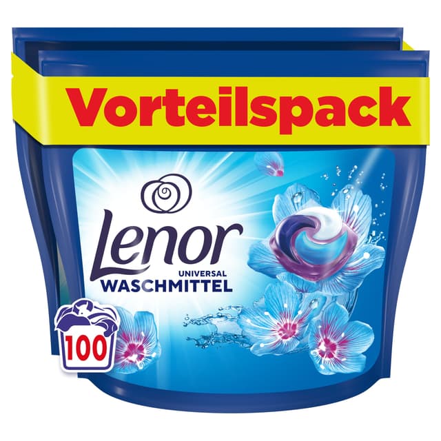 🌺🌼 LENOR PODS Universal Waschkapseln Vollwaschmittel 100 Waschladungen 🌸🍑