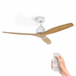 Angebot: Ufesa Deckenventilator, Ultra Silent, 132cm 3 Naturholzflügel, Fernbedienung